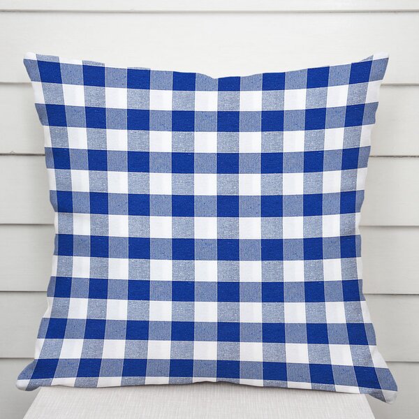 Biante Dekorační povlak na polštář Rebeka RE-007 Modro-bílá kostka velká 30 x 50 cm