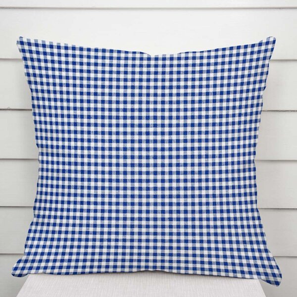 Biante Dekorační povlak na polštář Rebeka RE-009 Modro-bílá kostka malá 30 x 50 cm
