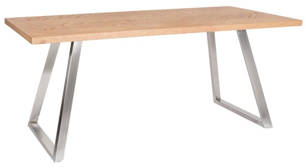 Bizzotto Jídelní stůl Dukat 180 x 90 cm se stříbrnou podnoží