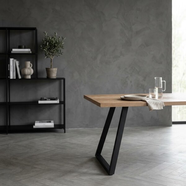 Bizzotto Jídelní stůl Dukat 180 x 90 cm s černou podnoží