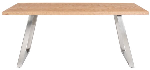 Bizzotto Jídelní stůl Dukat 180 x 90 cm se stříbrnou podnoží