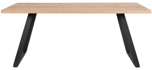 Bizzotto Jídelní stůl Dukat 180 x 90 cm s černou podnoží