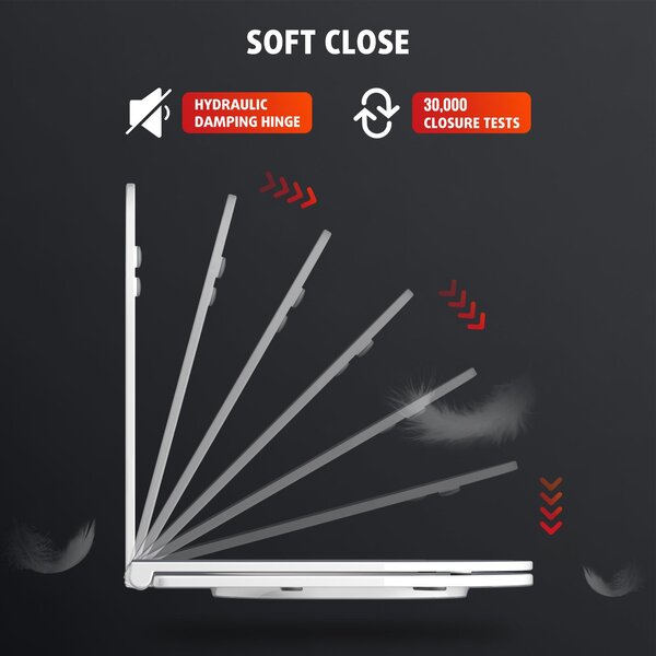 Rainsworth Washdown WC Závěsný klozet bez ráfku 4,5/3L závěsný, 360° jednootvorový splachovací závěsný klozet s měkkým zavíráním, bílý