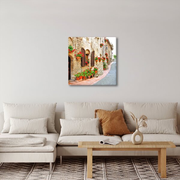 Obraz - Malebná Italská ulička (30x30 cm)