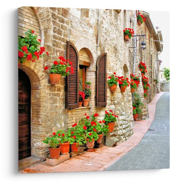 Obraz - Malebná Italská ulička (30x30 cm)