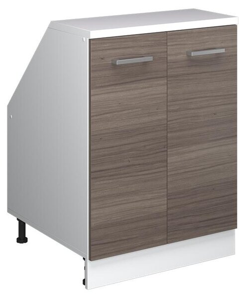 Kuchyňská skříňka pod šikmou střechu Vicco R-Line Ušlechtilá šedá 60 cm se 2 dveřmi, korpus skříně hloubka 60 cm, Model 60116