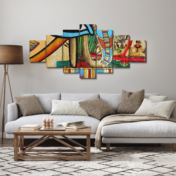 Obraz s egyptskými motivy (210x100 cm)