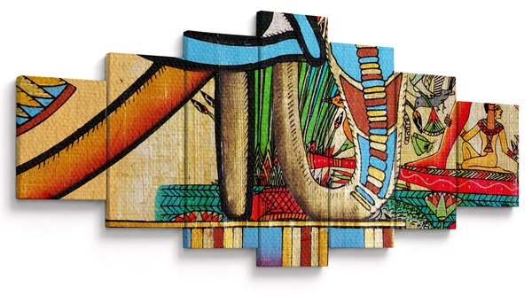 Obraz s egyptskými motivy (210x100 cm)