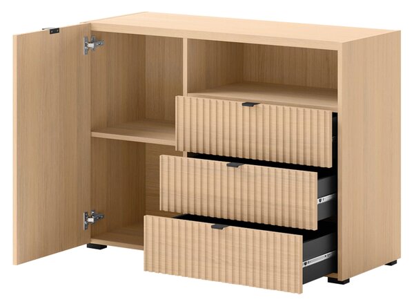 Komoda Siroti 1D3SZ SR01, Barva dřeva: bělený dub vicenza 5903211436185