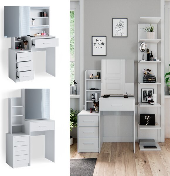 Toaletní stolek Vicco Conrada Bílá 80 cm, Model 35969