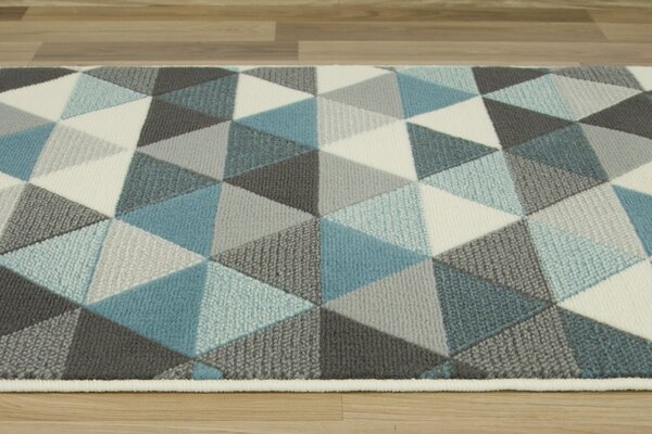 Balta Běhoun LUNA 503430/95832 trojúhelníky modrý Šíře: 60 cm