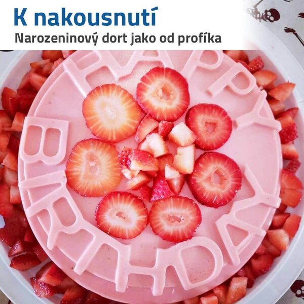 Silikonová forma na pečení - Happy birthday