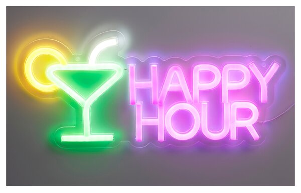 Nástěnné LED svítidlo HAPPY HOURS bílá/vícebarevná