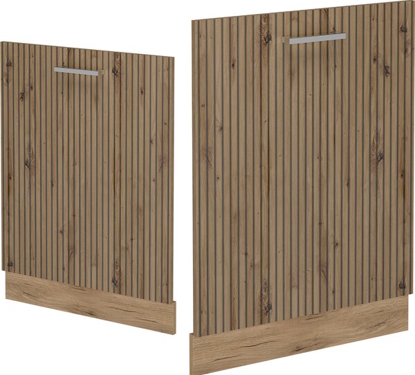 Čelní panel myčky Vicco R-Line Řemeslný dub 60 cm bez pracovní desky, Model 54622