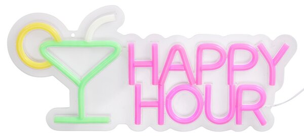 Nástěnné LED svítidlo HAPPY HOURS bílá/vícebarevná