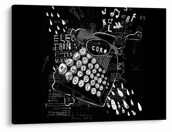 Obraz - Kresba v Banksyho stylu (70x50 cm)