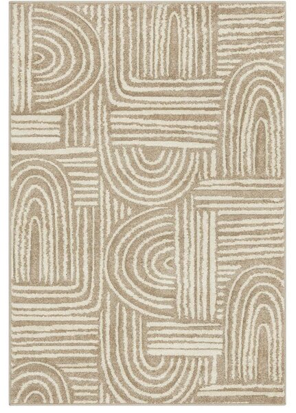 Breno Kusový koberec DIXIE CARVED 65019/YC9J, 133x190 cm, Vícebarevné/Béžová