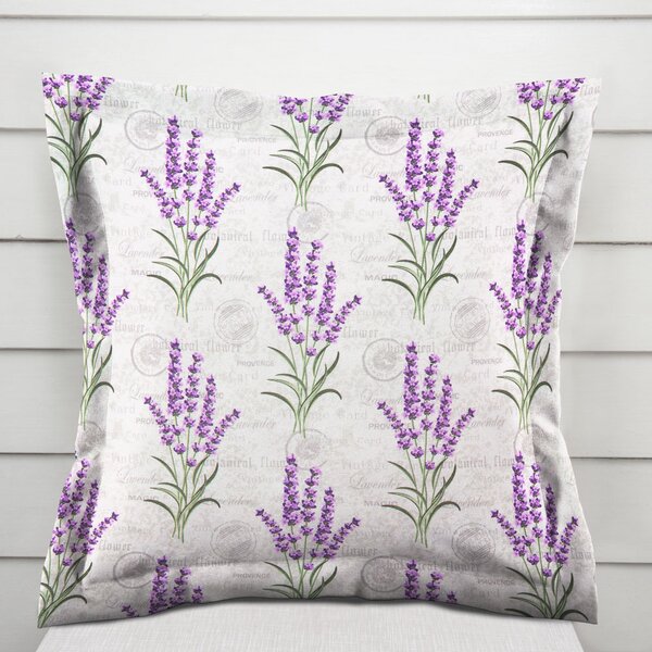 Biante Dekorační povlak na polštář s lemem PML-033 Provence levandule 30 x 50 cm