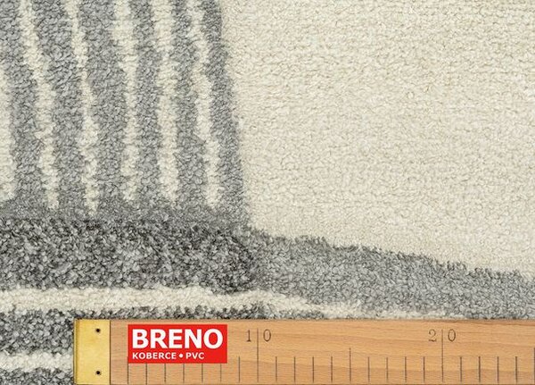 Breno Kusový koberec DIXIE CARVED 50500/YC9E, 133x190 cm, Vícebarevné/Béžová