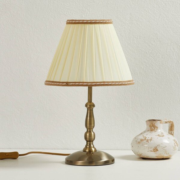 ORION Stolní lampa Rosella vysoká 40 cm, Bronz / starožitná mosaz, Obývací pokoj / jídelna, kov, Starožitný