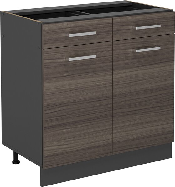 Spodní skříňka kuchyňské linky Vicco R-Line Ušlechtilá šedá 80 cm bez pracovní desky, Model 53665