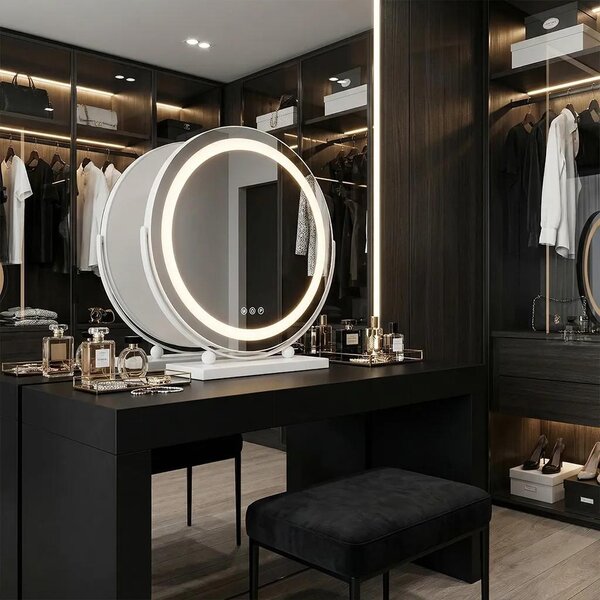 Zrcadlo Rea Make-Up 40 Led Bílý