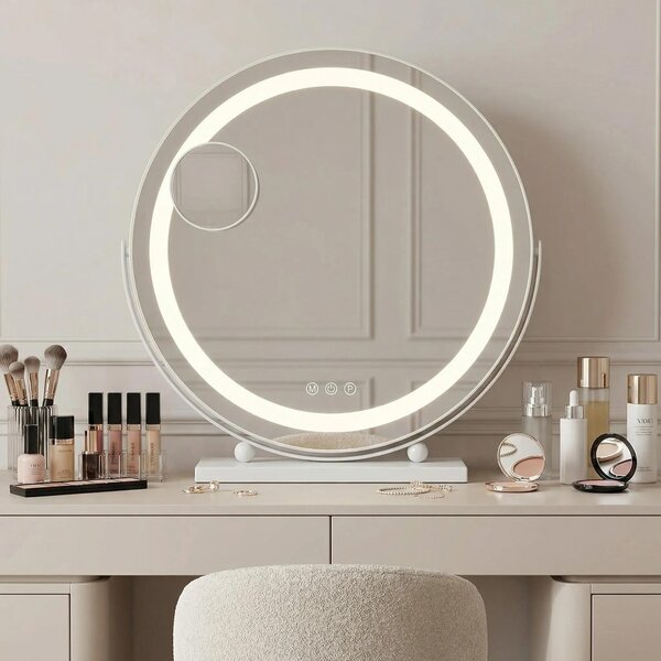 Zrcadlo Rea Make-Up 40 Led Bílý