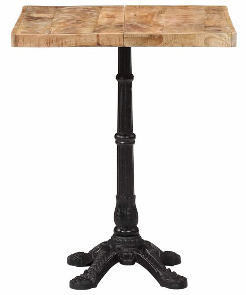 Bistro stolek 60 x 60 x 77 cm hrubé mangovníkové dřevo 321084