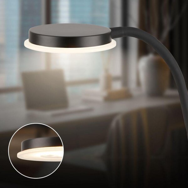 BRILONER Plegg lampička s klipsem - 3,2W, 350lm, LED, nastavitelné, černá 2195015