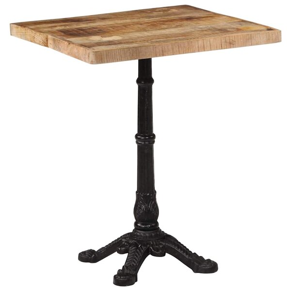 Bistro stolek 60 x 60 x 77 cm hrubé mangovníkové dřevo 321084