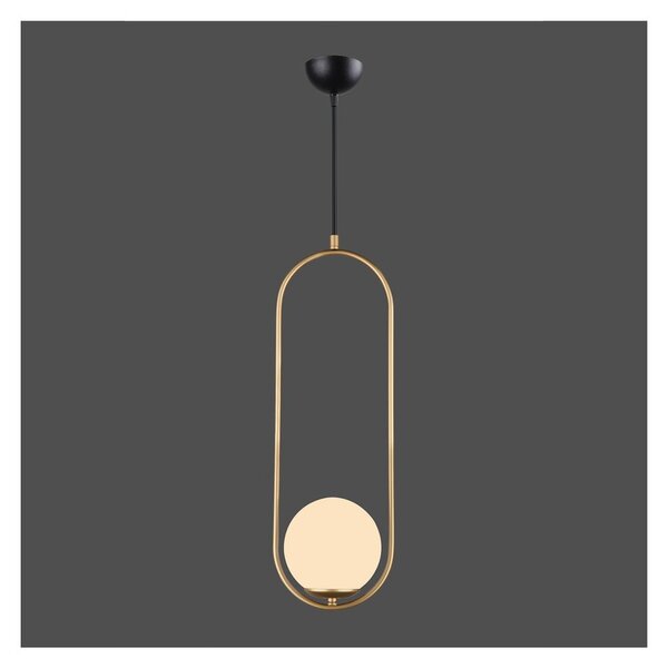 Závěsné svítidlo ve zlaté barvě Squid Lighting Arch, výška 146 cm