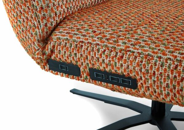 Sedací souprava Lehátko TIFFANY 9801 s motorovým polohováním_Vita orange