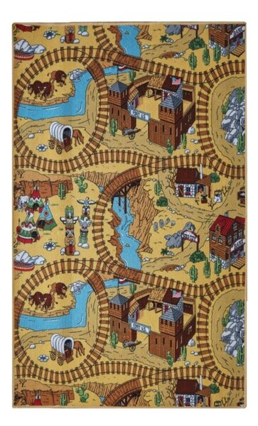 AladinWorld Expres, Dětský kusový koberec Western, 50x200, vícebarevná, dětský pokoj