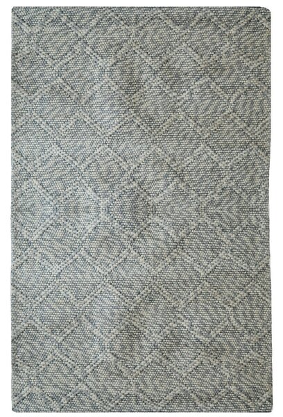 Asra, Kusový ručně tkaný koberec Woolen 4 Grey, 150x240, šedá, ložnice