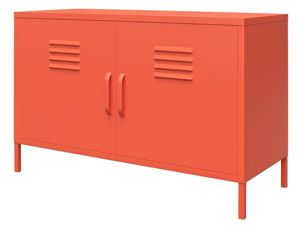 Oranžová kovová skříňka Novogratz Cache, 100 x 64 cm