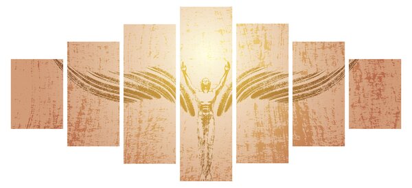 Obraz - Andělská abstrakce (210x100 cm)