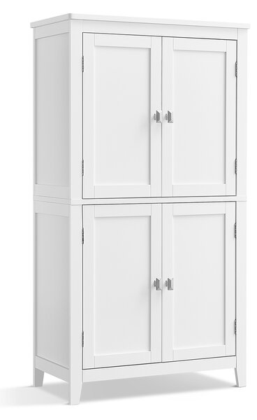 VASAGLE Skříňka do koupelny 60 x 110 x 30 cm bílá
