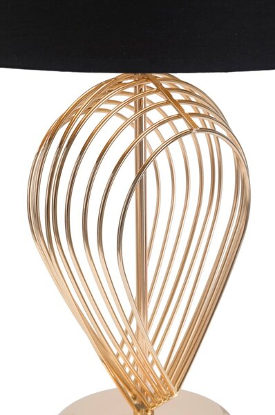 Černá stolní lampa Mauro Ferretti Maxt, ø 32,5 cm