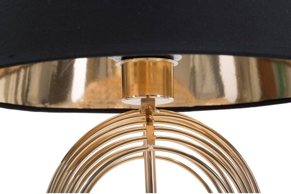 Černá stolní lampa Mauro Ferretti Maxt, ø 32,5 cm