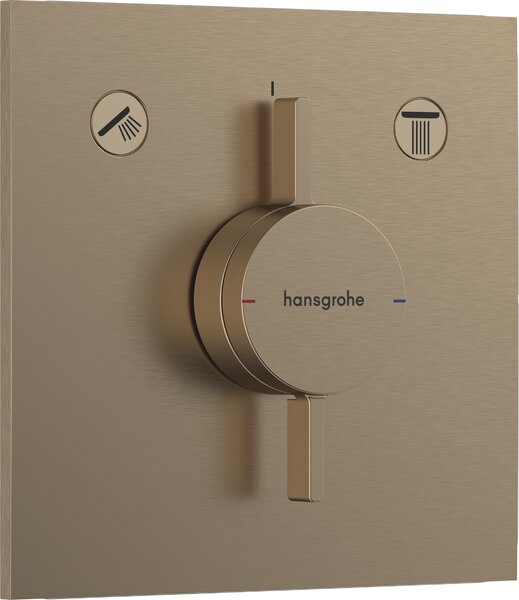 Hansgrohe DuoTurn E Baterie pod omítku pro 2 spotřebiče, kartáčovaný bronz 75417140