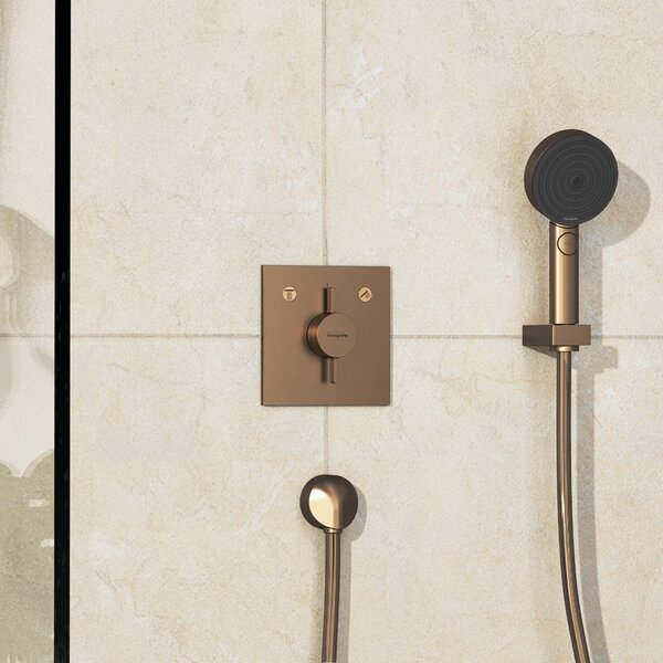 Hansgrohe DuoTurn E Baterie pod omítku pro 2 spotřebiče, kartáčovaný bronz 75417140