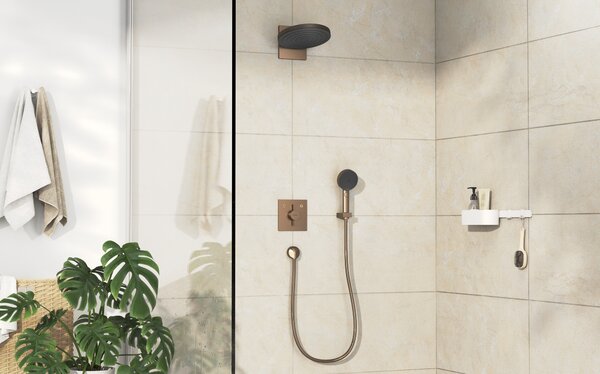 Hansgrohe DuoTurn E Baterie pod omítku pro 2 spotřebiče, kartáčovaný bronz 75417140