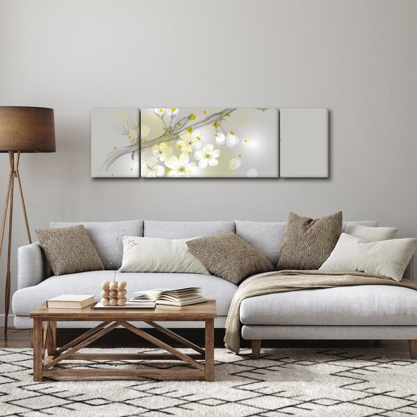Obraz rozkvetlé větvičky (170x50 cm)