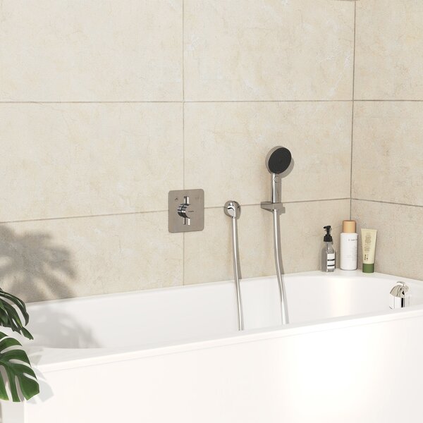 Hansgrohe DuoTurn Q Baterie pod omítku pro 2 spotřebiče, chrom 75414000