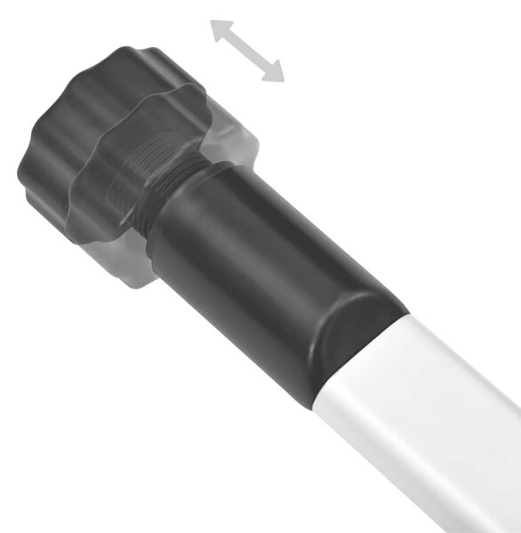 Teleskopický regál na vysoké boty s tyčemi hliník 321110