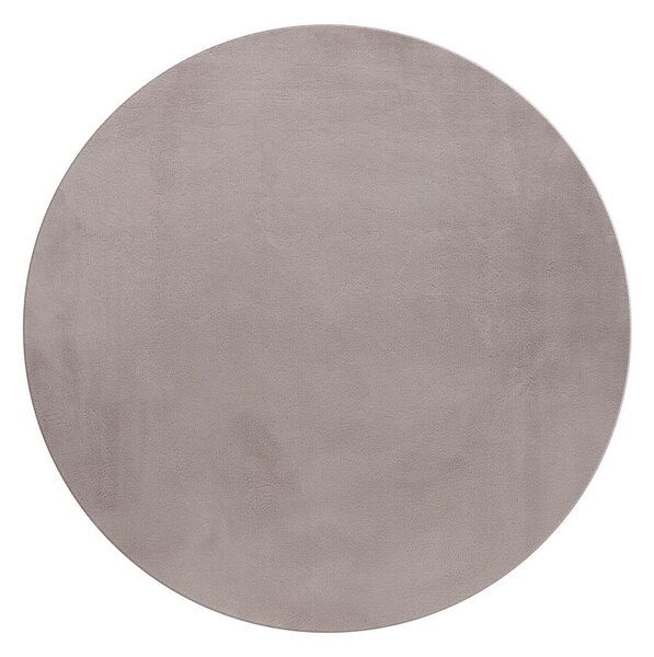 Ayyildiz, Kusový koberec Pouffy 5100 Beige kruh, 120x120 (průměr) kruh, béžová, obývací pokoj