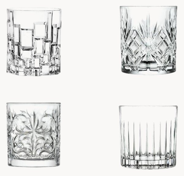 Sada sklenic na whisky z křišťálového skla Mixology, 4 díly