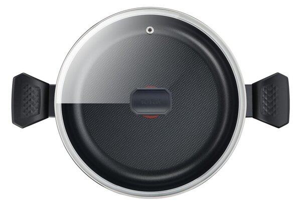 Hliníková pánev s poklicí ø 28 cm Simply Clean Red – Tefal
