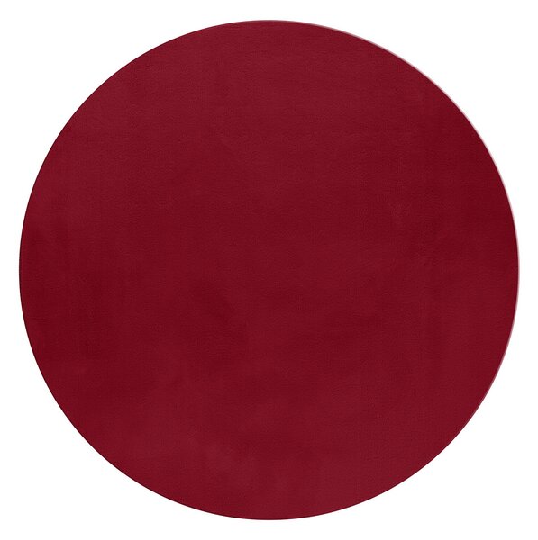 Ayyildiz, Kusový koberec Pouffy 5100 Red kruh, 120x120 (průměr) kruh, červená, obývací pokoj