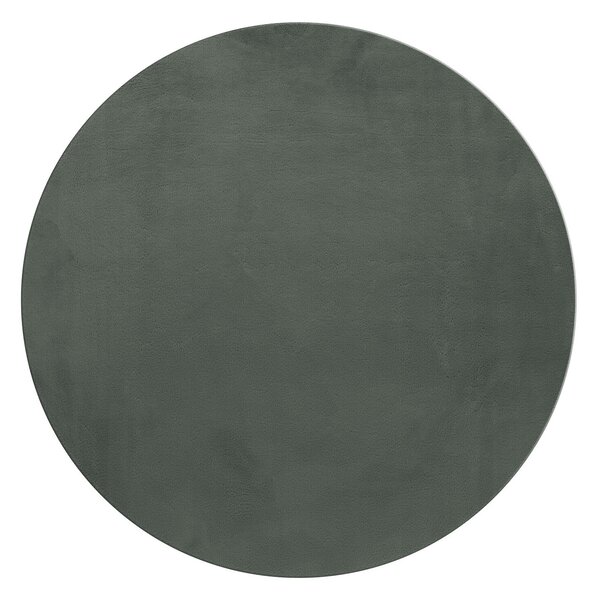 Ayyildiz, Kusový koberec Pouffy 5100 Green kruh, 120x120 (průměr) kruh, zelená, obývací pokoj